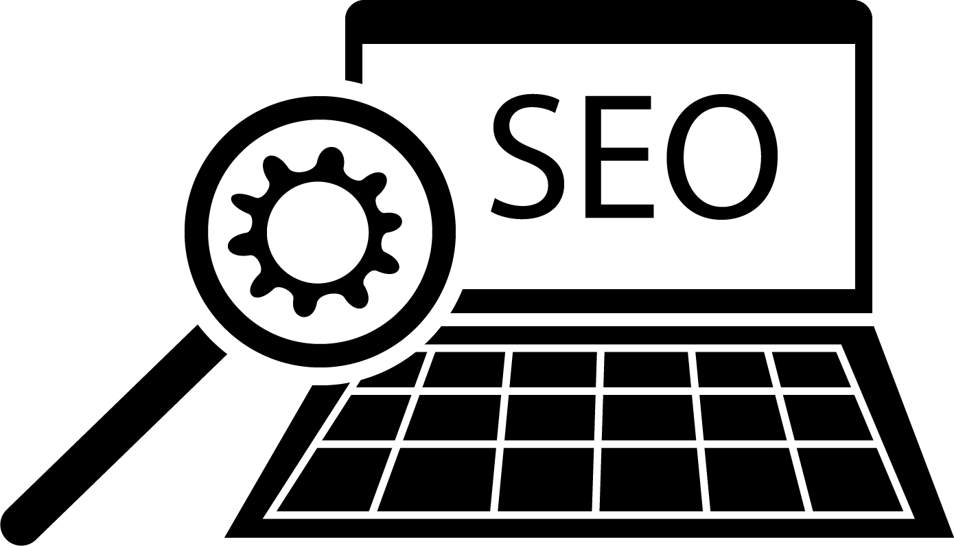 SEO Service Black and white